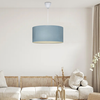 Φωτιστικό οροφής Monahan υφασμάτινο μονόφωτο χρώμα μπλε 38x20x70εκ.