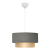 Φωτιστικό οροφής Lucifer E27 υφασμάτινο μονόφωτο χρώμα γκρι 30x15x70εκ.