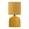 Φωτιστικό επιτραπέζιο Nehora E27 μεταλλικό - ύφασμα Pvc χρώμα κίτρινο Ø15x30εκ.