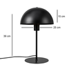 Φωτιστικό επιτραπέζιο Favori E27 μεταλλικό χρώμα μαύρο Ø25x39εκ.