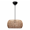 Φωτιστικό οροφής Miranda E27 από σχοινί μονόφωτο χρώμα φυσικό Ø30x70εκ.