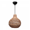 Φωτιστικό οροφής Faya E27 wicker μονόφωτο χρώμα φυσικό Ø46x100εκ.