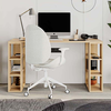Γραφείο εργασίας Colmar χρώμα sapphire oak 140x60x75εκ