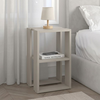 Κομοδίνο - Τραπεζάκι βοηθητικό Lonie χρώμα sandstone 34x30x55εκ.
