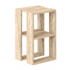 Κομοδίνο - Τραπεζάκι βοηθητικό Lonie χρώμα travertine 34x30x55εκ.