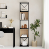 Βιβλιοθήκη Vale Mini χρώμα silky black - sapphire oak 36,2x39x179εκ.