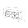 Παπουτσοθήκη Dune χρώμα sapphire oak 107x35x55εκ.