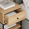 Κομοδίνο Lisa χρώμα saphhire oak 45x35x56εκ.