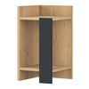 Κομοδίνο Elos Mχρώμα saphhire oak - silky black 30x31,7x55εκ.