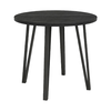 Τραπέζι Xana χρώμα black wood Ø90x77,5εκ.