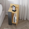 Κομοδίνο Elos δεξί χρώμα sapphire oak - ανθρακί 25x27x60εκ.