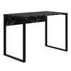 Γραφείο εργασίας Inna χρώμα μαύρο εφέ μαρμάρου 100x60x75εκ.