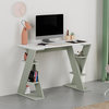 Γραφείο εργασίας Papillon χρώμα ash green - λευκό 106x50x75εκ