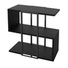 Τραπεζάκι βοηθητικό Homia χρώμα black wood 56x25x56,5εκ.