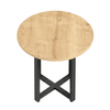 Τραπεζάκι βοηθητικό Mesa χρώμα sapphire oak Ø45x50εκ.