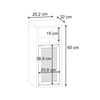 Κομοδίνο Inca χρώμα light oak 25,2x32x60εκ.