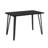 Τραπέζι Xana χρώμα black wood 120x70x77,5εκ.