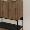 Μπουφές Amira χρώμα καρυδί Ud - black wood 80x40x90εκ.