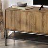 Έπιπλο τηλεόρασης Amira χρώμα καρυδί Ud - black wood 180x35x55εκ.