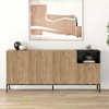 Μπουφές Cailinχρώμα sepet oak - black wood 180x41,8x80εκ.