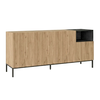 Μπουφές Cailinχρώμα sepet oak - black wood 180x41,8x80εκ.