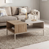 Τραπεζάκι σαλονιού Cailin χρώμα sandstone - sepet oak 90x56x40,6εκ.