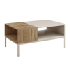 Τραπεζάκι σαλονιού Cailin χρώμα sandstone - sepet oak 90x56x40,6εκ.