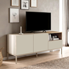Έπιπλο τηλεόρασης Cailin χρώμα sandstone - sepet oak 140x41,8x55εκ.
