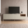 Έπιπλο τηλεόρασης Cailin χρώμα sandstone - sepet oak 180x41,8x55εκ.