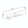 Έπιπλο τηλεόρασης Capri χρώμα sapphire oak 180x45x55εκ.