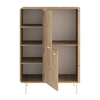 Μπουφές Colia χρώμα sepet oak 85x44x120,4εκ.