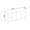 Μπουφές Colia χρώμα sepet oak 150x44x80εκ.