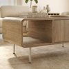 Τραπεζάκι σαλονιού Colia χρώμα sepet oak 90x60x40,4εκ.