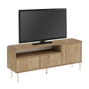 Έπιπλο τηλεόρασης Colia χρώμα sepet oak 140,3x34x55,7εκ.