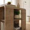 Τραπεζάκι βοηθητικό Colia χρώμα sepet oak 58x25x50εκ.