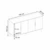 Μπουφές Marquise χρώμα sandstone 150x40x78,5εκ.