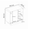 Μπουφές Rovel Mχρώμα sepet oak 80,3x39x80,4εκ.