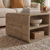 Τραπεζάκι σαλονιού Rovel χρώμα sepet oak 80,3x50x32,5εκ.