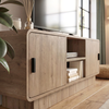 Έπιπλο τηλεόρασης Rovel χρώμα sepet oak 140,3x39x50εκ.