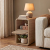Τραπεζάκι βοηθητικό - Κομοδίνο Rovel χρώμα sepet oak 30x39x50,5εκ.