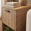 Τραπεζάκι βοηθητικό - Κομοδίνο Rovel χρώμα sepet oak 30x39x50,5εκ.