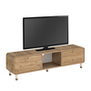 Έπιπλο τηλεόρασης Doro χρώμα sepet oak 150x34x41εκ.