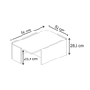 Τραπεζάκι σαλονιού Bora χρώμα sepet oak 82x52x28,5εκ.