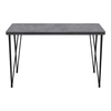 Τραπέζι Roger Mdf - μεταλλικό χρώμα σκούρο γκρι σκυροδέματος 120x70x75εκ.