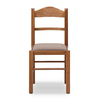 Καρέκλα τραπεζαρίας Virginia από μασίφ ξύλο οξιάς χρώμα καρυδί 42,5x42,5x88εκ.