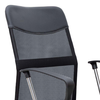 Καρέκλα γραφείου Franco με ύφασμα Mesh χρώμα μαύρο 59x57x95/105εκ.