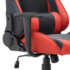 Καρέκλα γραφείου Gaming Alonso από τεχνόδερμα χρώμα κόκκινο - μαύρο 67x70x125/135 εκ.