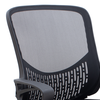Καρέκλα γραφείου Freda με ύφασμα Mesh χρώμα μαύρο 65x65x90/100εκ.