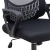 Καρέκλα γραφείου Freda με ύφασμα Mesh χρώμα μαύρο 65x65x90/100εκ.