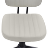 Καρέκλα γραφείου Romano από τεχνόδερμα χρώμα λευκό 46x53x79/86εκ.